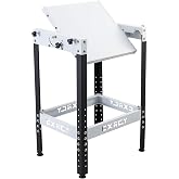 Flip Top Benchtop Machine Table with Rollers for Bolt Two Machines, 24.8&rdquo;x 20&rdquo; Flip Top Tool Stand with 4 Leveling Rubber Pad, Flipping Stand Adjustable Height Workbench Holds 400 LBS