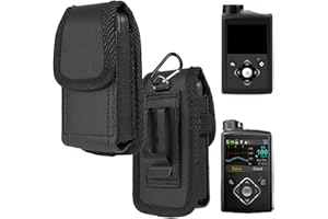 Ranyi for Medtronic MiniMed 780G 770G 670G 630G 640G Insulin Pump Case, Leather Pouch Holster with Belt Clip & Carabiner Prot