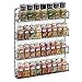 1790 Rustic Chicken Wire Spice Rack - Hanging Spice Rack - 4 Tiers (Black)