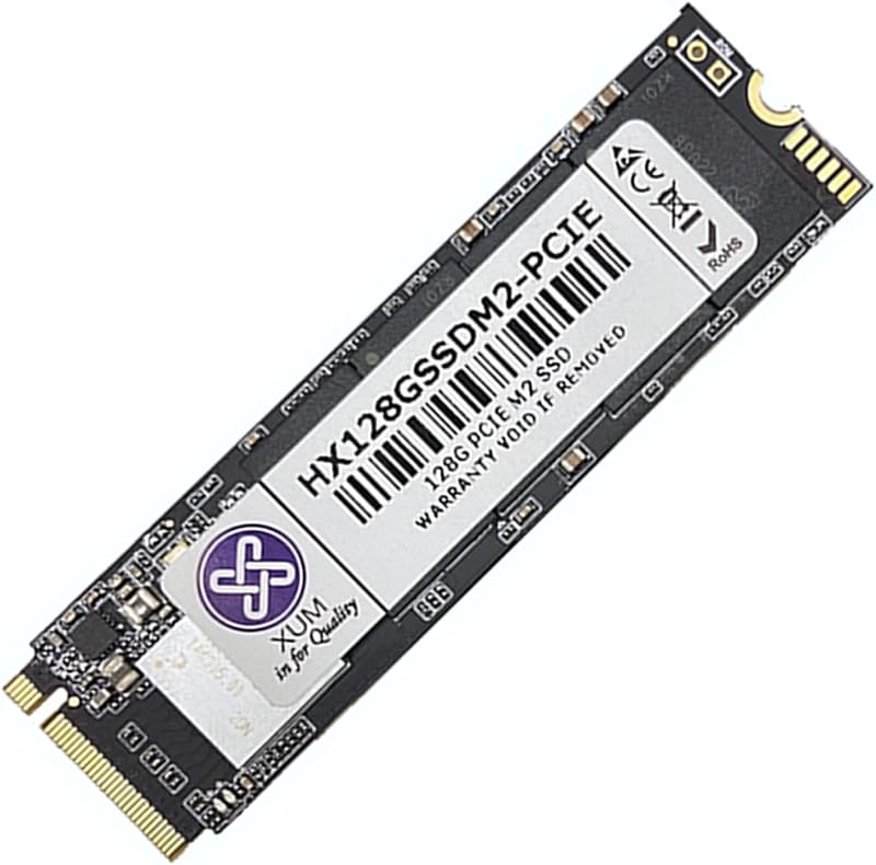XUM 128GB PCIe Gen3 M.2 NVMe SSD Internal Storage 3500MB/s Fast Computer Drive
