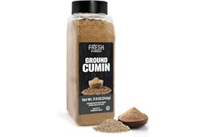 Fresh Finest Ground Cumin 10.93oz - Premium Quality Ground Cumin - All-Natural, Non-GMO, Gluten-Free, Kosher - Perfect for Co