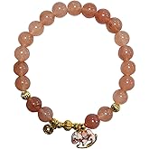 Caiyao 2026 New Year of Horse Beaded Charm Bracelets Colorful Crystal Horse Pendant Bracelet Chinese Zodiac Feng Shui Protection Lucky Amulet Stretch Bangles New Year Gift for Women Unisex Jewelry