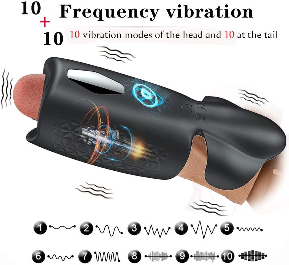 USB Charging Automatic Remote Control Piston Cup Strong Sucking Electric Massage Cup Pocket Puss-ey Stroker for Men, Auto Sucking Vibrating Soft Silicone Pussy Toy Sexy Underwear Equipment, Tshirt