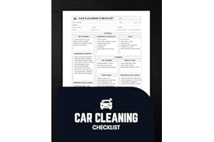 Car Cleaning Checklist: An ultimate Interior and Exterior Detailing Logbook for Auto Care Pros [8.5" x 11" Size]