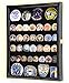 sfDisplay.com,LLC. Golf Ball Divot Tool Markers Coin Chips Medallion Display Case Cabinet Holder (Black Finish)
