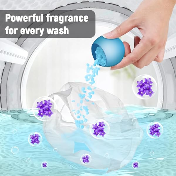IKEDA SCENTS LAUNDRY BOOSTER BEADS, SAKURA SCENT, EASY TO DISSOLVE, 7.05 OZ (BLUE WIND CHIMES)