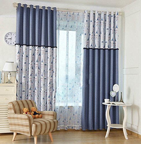 Generic Curtain W 300cm H 260cm Home Garden High End Eiffel