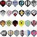 MAXMAU 24 Sets 72 pcs Dart Flights Darts Accessory Feather Tail Wing Flight Outdoor Sports Professional New in Package