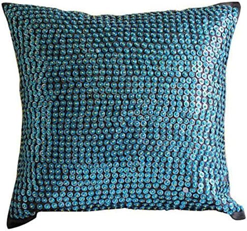 Amazon Com The Homecentric Decorative Blue Euro Size Pillow Shams