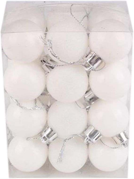 Christmas Baubles Sale Clearance 24Pcs 30mm Christmas Tree Balls