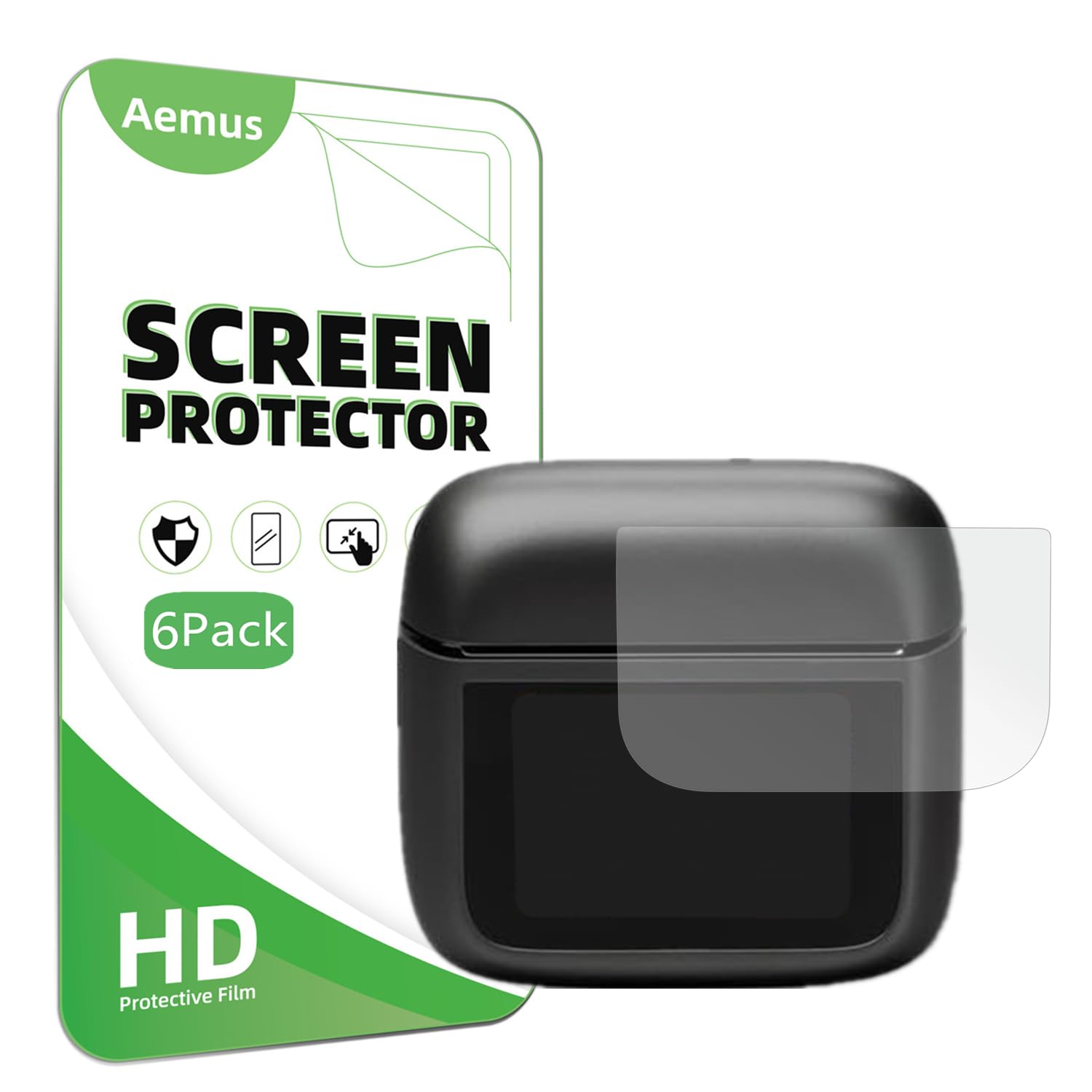 Photo 1 of Aemus Screen Protector Compatible for JBL Tour Pro 3 (6 Pack) HD PET Film For Earbuds Smart charging case screen Display