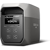 EF ECOFLOW Portable Power Station DELTA 3 Max, 2048Wh LiFePO4 Battery, Solar Generator, 3400W X-Boost Output, Ultra-Fast 0-80