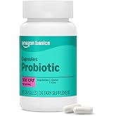 Amazon Basics One Daily Adult Probiotic Blend, Supports Healthy Colon and Immune Function, 50 Billion CFU (2 Strains), 30 Capsules, 1 Month Supply (Previously Amazon Elements)
