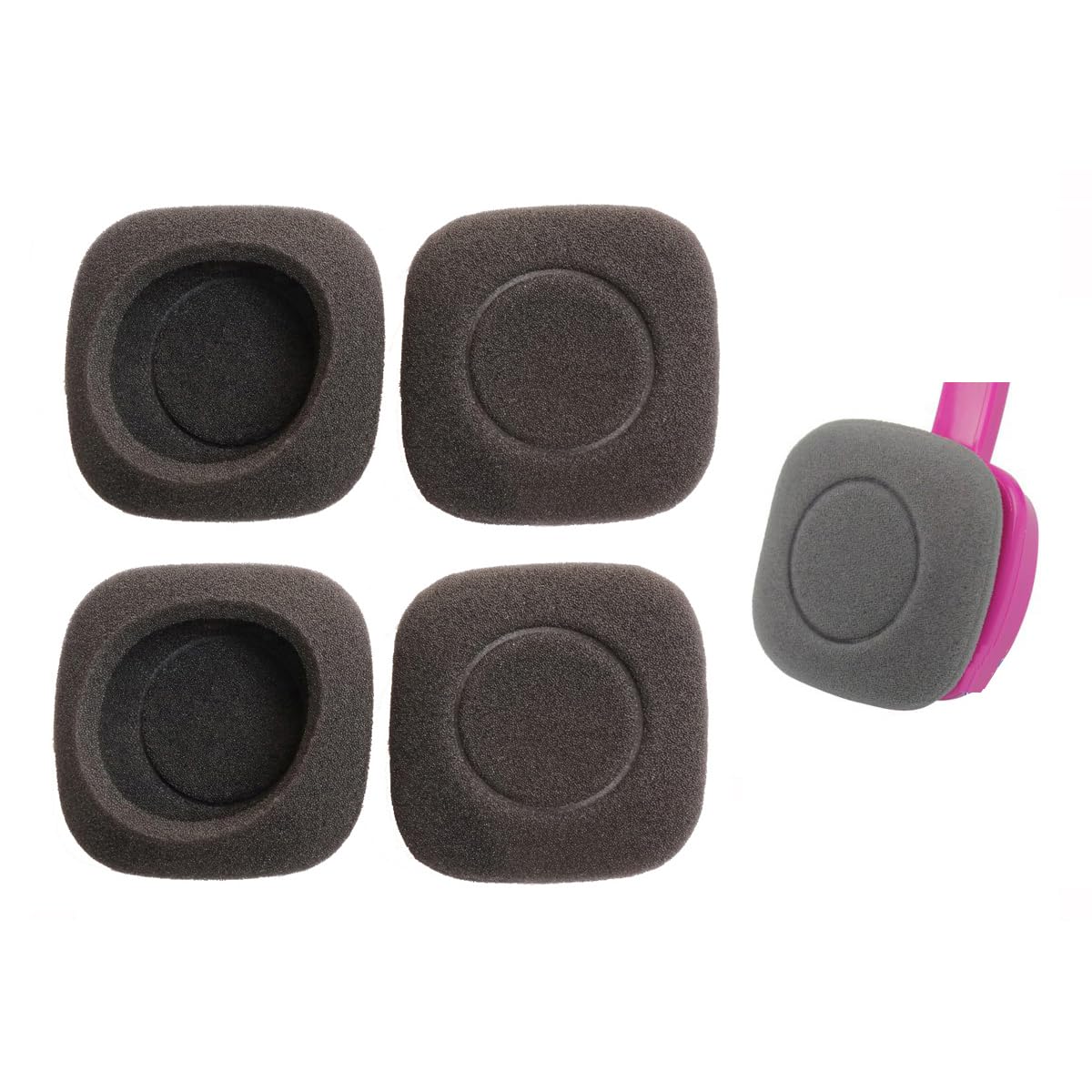 V-MOTA Earpads Compatible with Logitech Wireless Headset H150 H130 H250 H151 headphones, Replacement Cushion Repair Parts (2 Pair Earmuffs sponge)