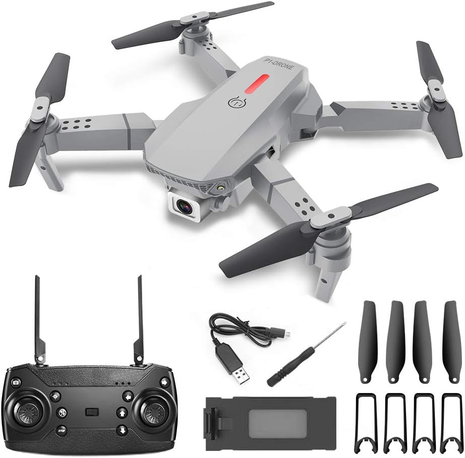 KXW Foldable Drone with 4K HD Dual Cameras, Wraparound Brushless Foldable, Suitable for