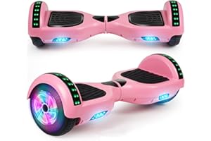 LIEAGLE Hoverboard, 6.5" Self Balancing Scooter Hover Board with Bluetooth Wheels LED Lights for Kids Adults