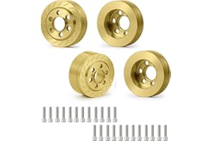 MORLORDY 4PCS RC Brass 1.9 Beadlock Wheels Weights for 1/10 Scale SCX10 D90 Wraith 90048 90018 RR10 RC Wheel Weights Accessories