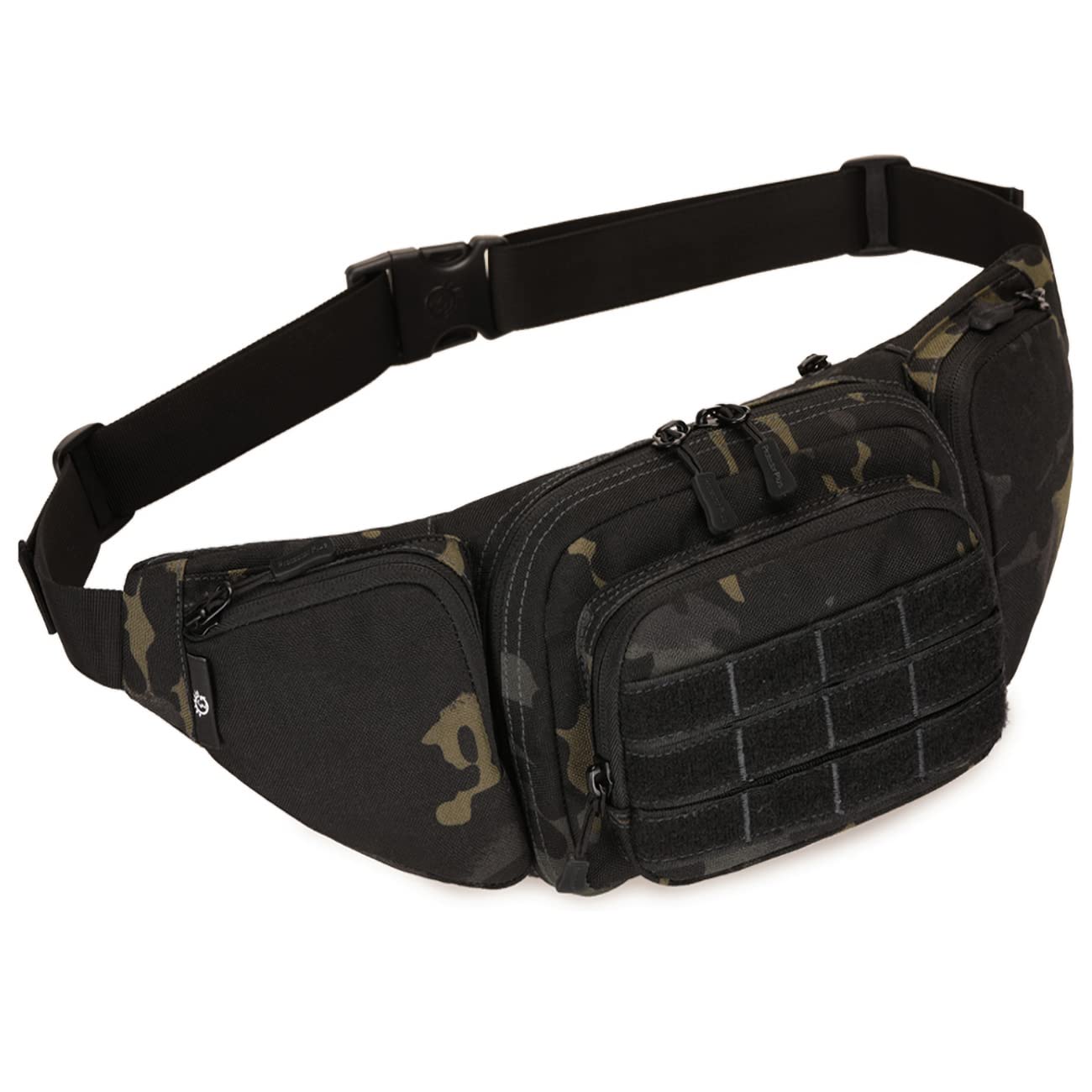 YFNT Tactical Waist Pack Portable Fanny Pack Outdoor Military Army Waist Bag Fanny Pack for Cycling Camping Hiking Hunting Fishing, Night Camouflage#2, L