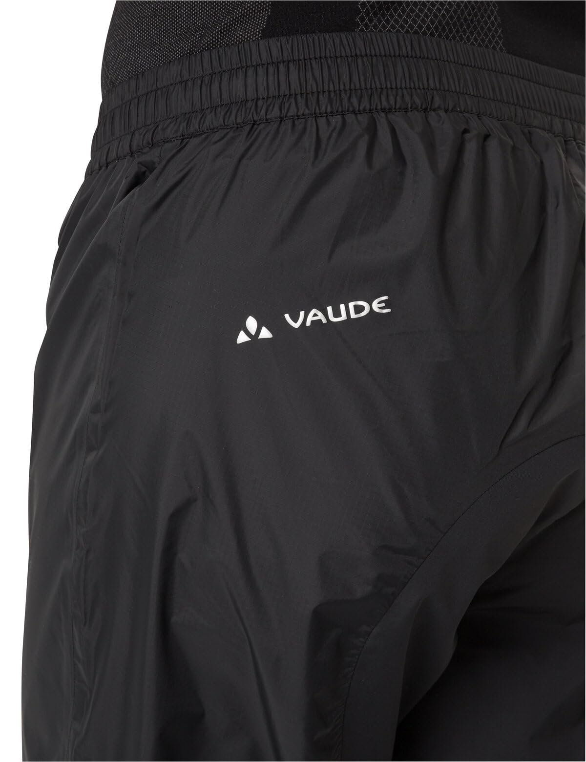 VAUDE Herren Men's Drop Pants Ii Regenhose, Black Uni, XS Kurz 5