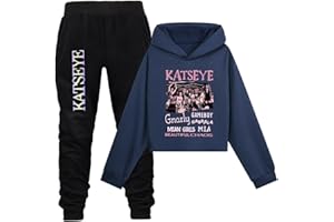 KATSEYE Girls Hoodie Set Kids Sweatshirt Pants Suit 2pcs Sportswear Music Tracksuit Casual Outfits Tracksuit