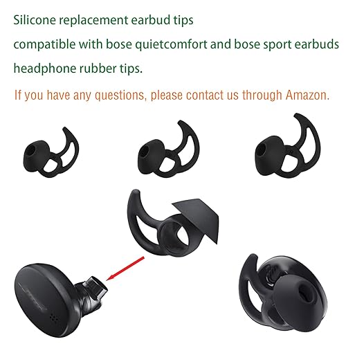 Earbud Replacement Tips Silicone Earbud Tips Ear Bud Covers Compatible with  Bose Quietcomfort and Sport Headph