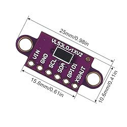 5pcs VL53L0X Time-of-Flight (ToF) Laser Ranging