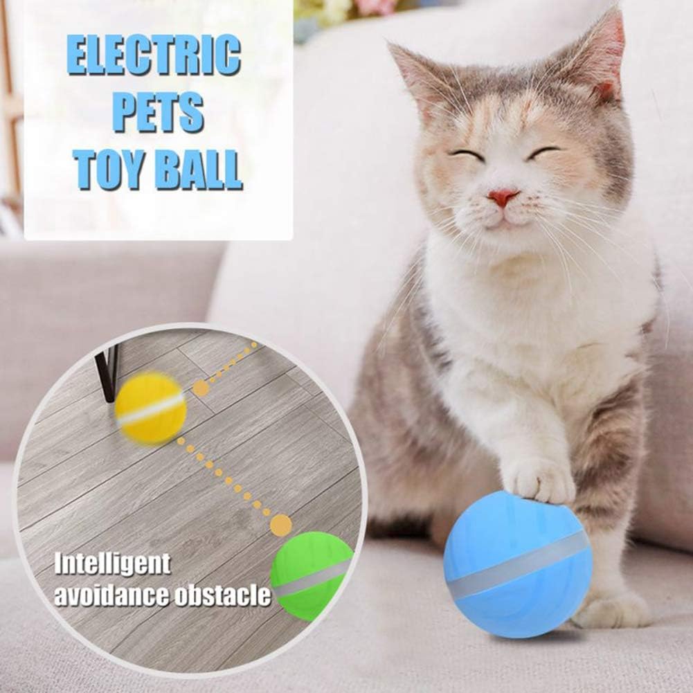 Luckine Interactive Balle Animee Intelligente Pour Animaux De Compagnie Jouet Pour Chat Et Chien Chargement Usb Flash Led Tres Interessant Boule Pour Votre Animal De Compagnie Amazon Fr Animalerie