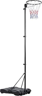 Yaheetech Netball Post Height Adjustable Stand 305 cm Regulation Hoop view 1