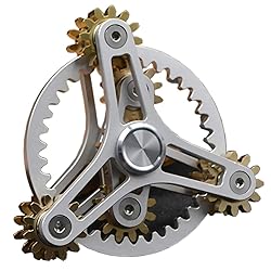 Pure Brass Fidget Spinner Gears Linkage Fidget Gyro