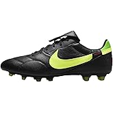 Nike Premier 3 FG Low-Top Soccer Cleats (HM0265-008, Black/Green Strike/Bright Crimson/Volt) Size 7