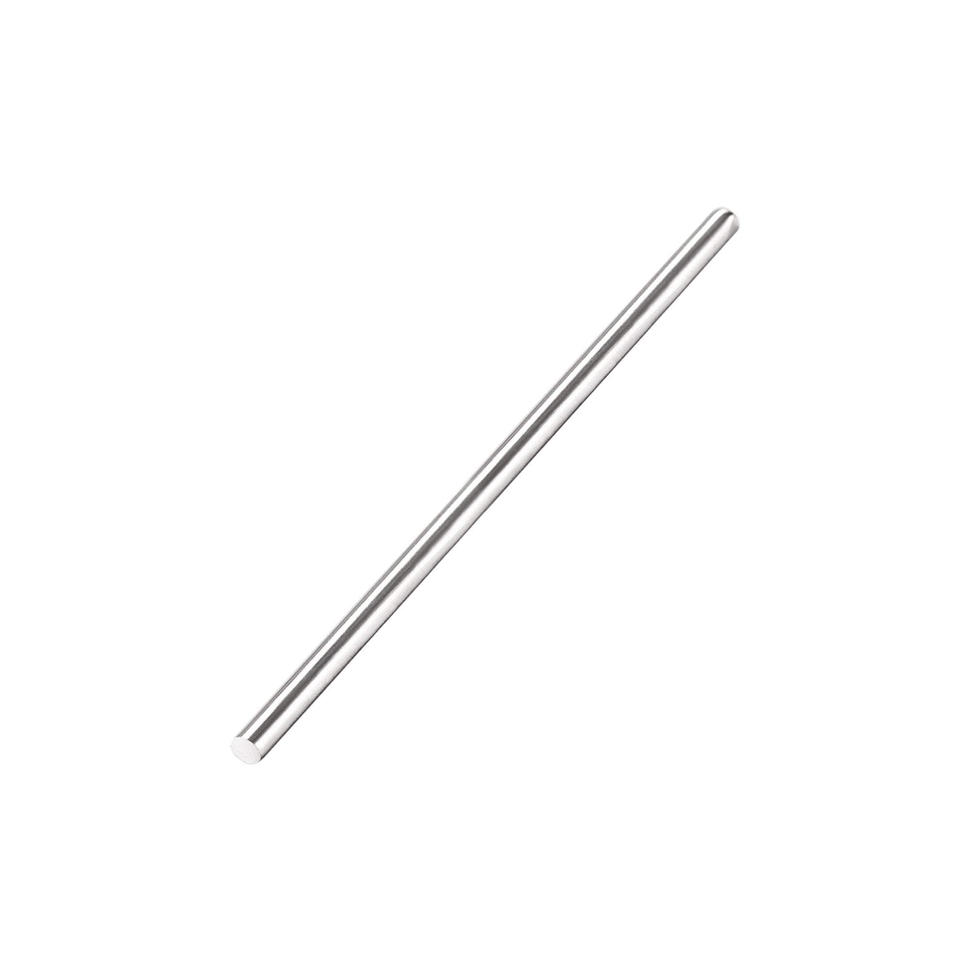 sourcing map 2mm x 50mm 304 Stainless Steel Solid Round Rod for Drift Punches DIY Craft Model Plane Model Ship Model Cars - 10pcs