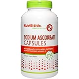 NutriBiotic Sodium Ascorbate buffered Vitamin C Capsules for Antioxidant & Collagen Support| 850 mg Vitamin C per Serving| 25