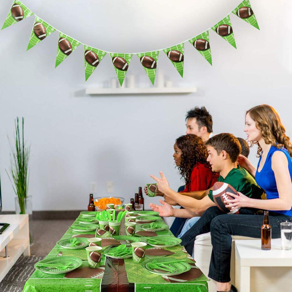 HansGo Football Tablecloth, Football Touchdown Table Football Fan Party Game Decoration 86\