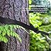 JBM Single Camping Hammock Portable Lightweight Hammock - Support 264lbs (Gray & Red)