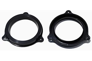 CUSTOM INSTALL PARTS 6.5 Inch (6½") Black Plastic Speaker Adapter Bracket Ring Select Models Compatible with Nissan / Infiniti