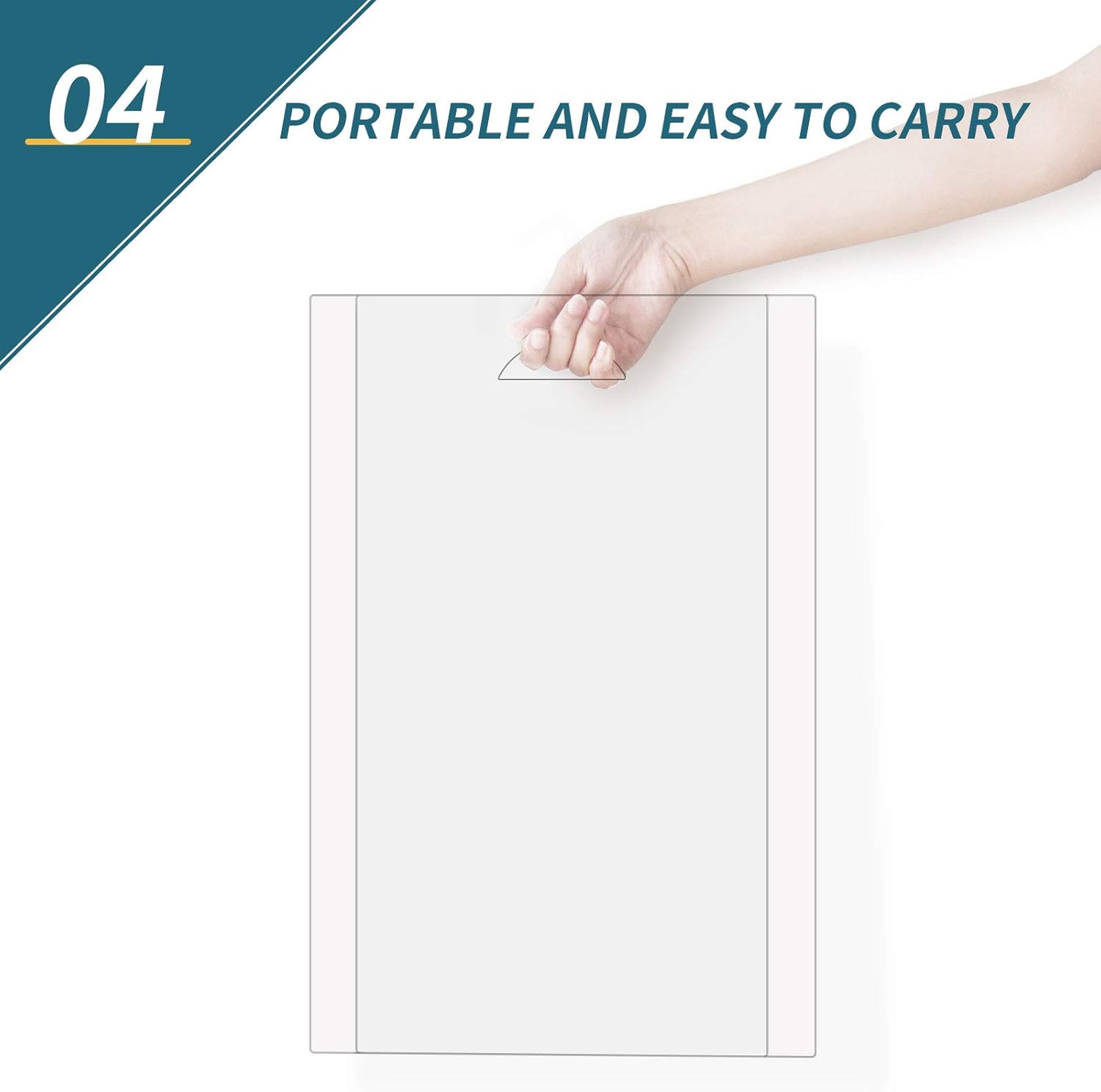 Sneeze Guard Desk Shield - Portable and Clear Protective Barrier for Counter Dining Table Student Partition Shield, Easy to Clean and Bring Best Partition for Classroom or Office 23.2’’W16.2’’H : Office Products