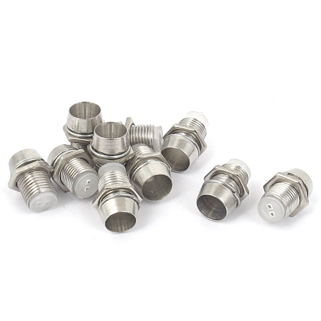 Sourcingmap Metal Light-Emitting Diode Lighting LED Lamp Bezel Mount Holder 10pcs