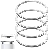 20 oz Replacement Lid Seal Gaskets for Yeti Stainless Steel Insulated Tumbler Mugs, 4Pcs, White