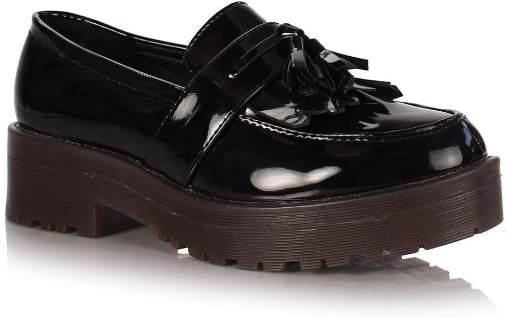 Sole Affair Garda Ladies Womens Flat Casual Chunky Slip on Mary Jane