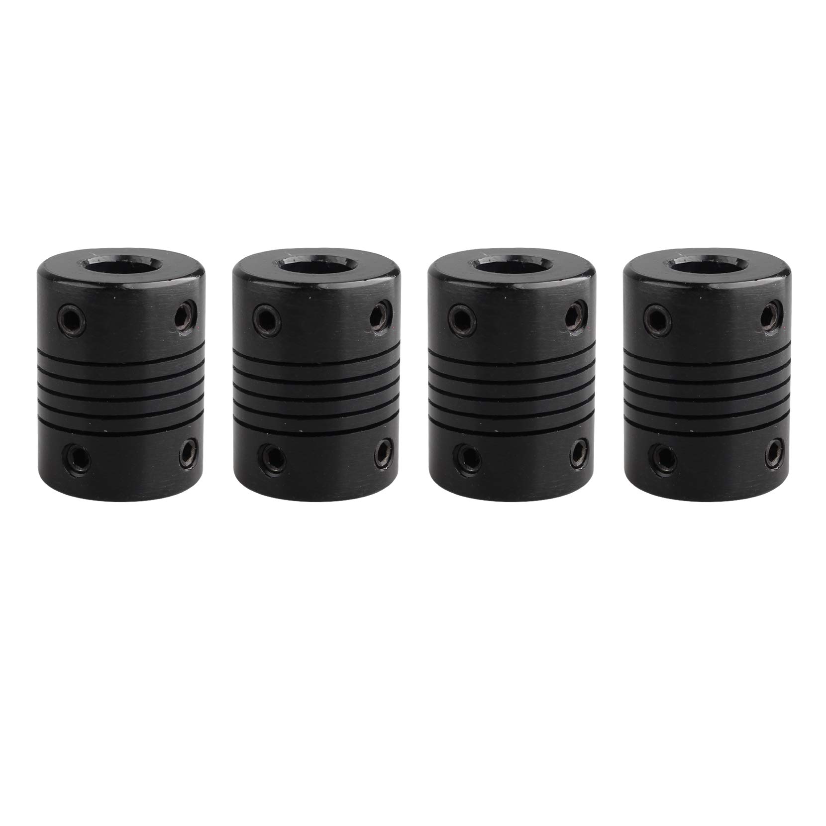 Jopto 4Pcs Flexible Shaft Couplings 5mm to 8mm Stepper Motor Coupler Aluminum Alloy Joint Connector Compatible with Creality CR-10 CR-10S S4 S5 Makerbot RepRap Prusa i3 3D Printer or CNC Machine