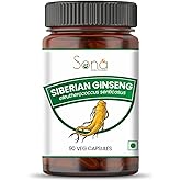SONA Siberian Ginseng Capsule - 1000mg Veg Capsules 90 Count (Pack of 1)