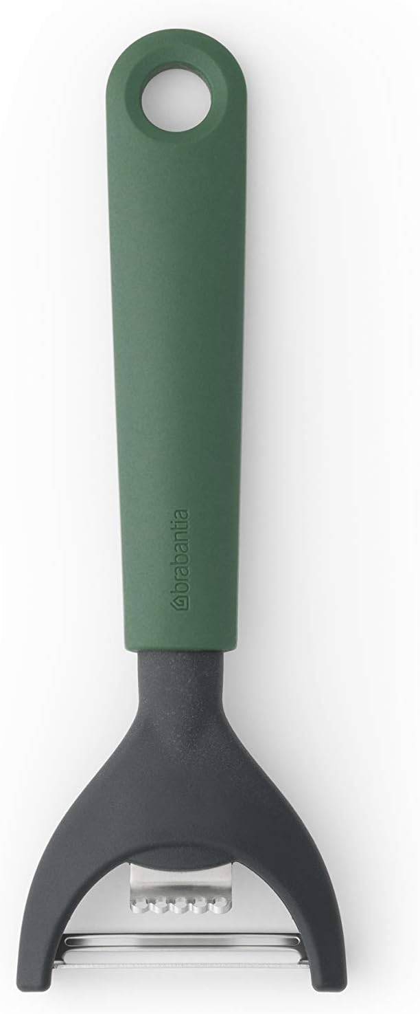 Brabantia 122927 Tasty+ Food Y-Peeler Plus Zester, Fir Green