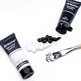 Artecho Acrylic Paint Set White and Black 120ml Tubes 4.05oz view 4