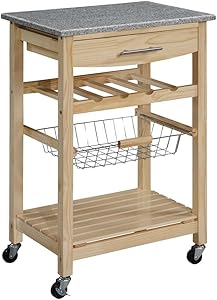 Linon Kitchen Island Granite Top, 33.88