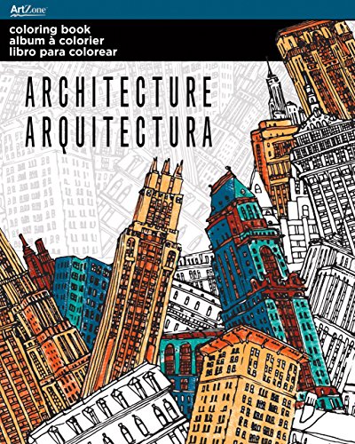 Trends International Adult Coloring Book, Architecture Designs by 