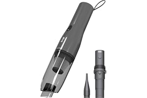 Brigii Crevice Vacuum, Cordless Mini Vacuum, 2 in 1 Handheld Vacuum & Air Duster, Lightweight 0.88lbs, USB-C Rechargeable-M5
