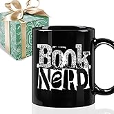 Puouoonyi Novelty Book Lovers Gifts for Reader Booknerd Bookworm, Librarian Gift for Women Men, Book Club Birthday Gift, Books Mug Gifts for Book Lovers