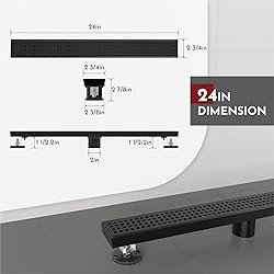 WEBANG 24 Inch Linear Shower Drain Rectangular
