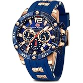 AIMES Watch for Men Sport Military Waterproof Chronograph Mens Watches Analog Quartz Big Face Classic Stylish Fashion Casual Designer Business Work Wrist Watch Elegant Gift for Men