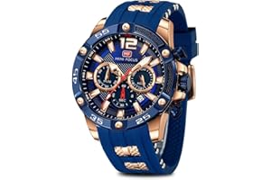 AIMES Watch for Men Sport Military Waterproof Chronograph Mens Watches Analog Quartz Big Face Classic Stylish Fashion Casual Designer Business Work Wrist Watch Elegant Gift for Men